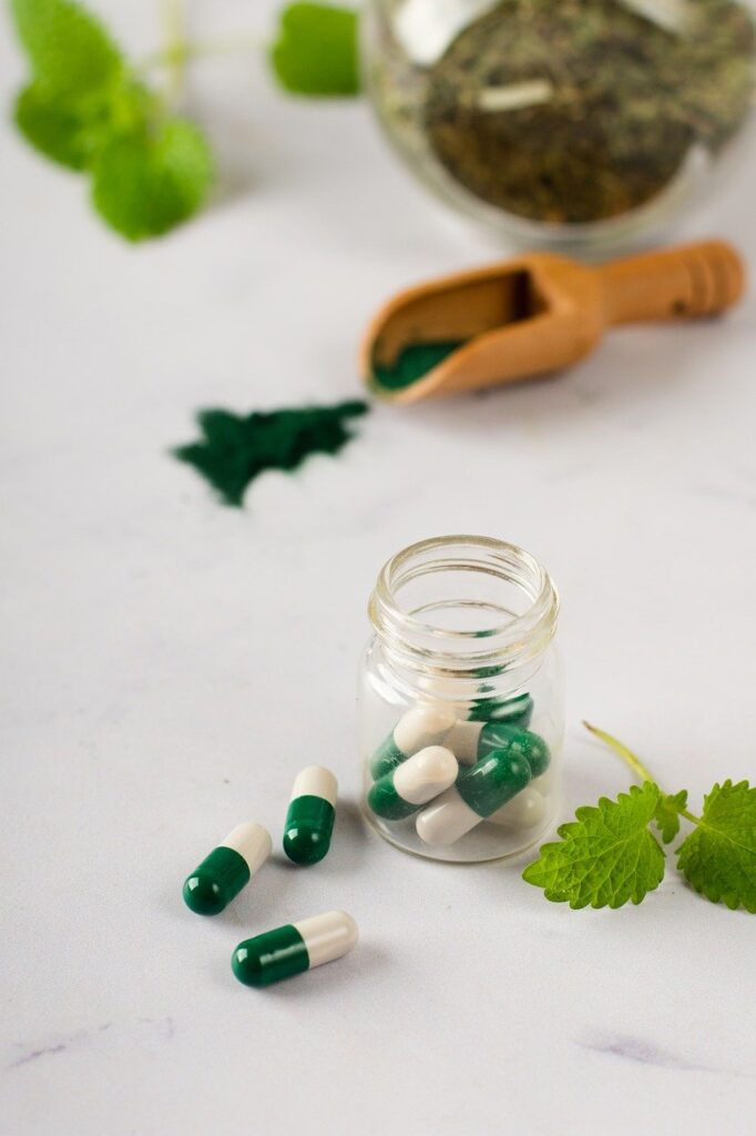 medicine, bottle, capsule